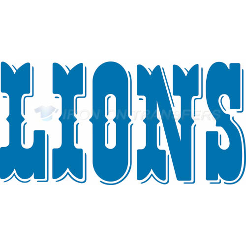Detroit Lions Iron-on Stickers (Heat Transfers)NO.515
